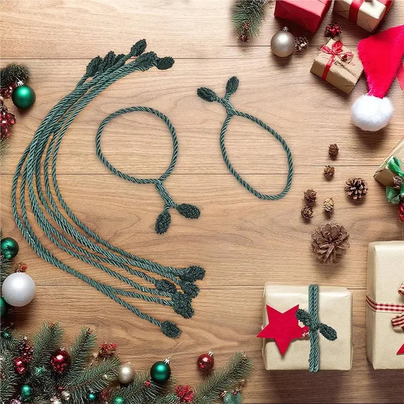 20-Inch Long Flexible& Reusable Twist Ties 16-Pack Christmas Garland Ties