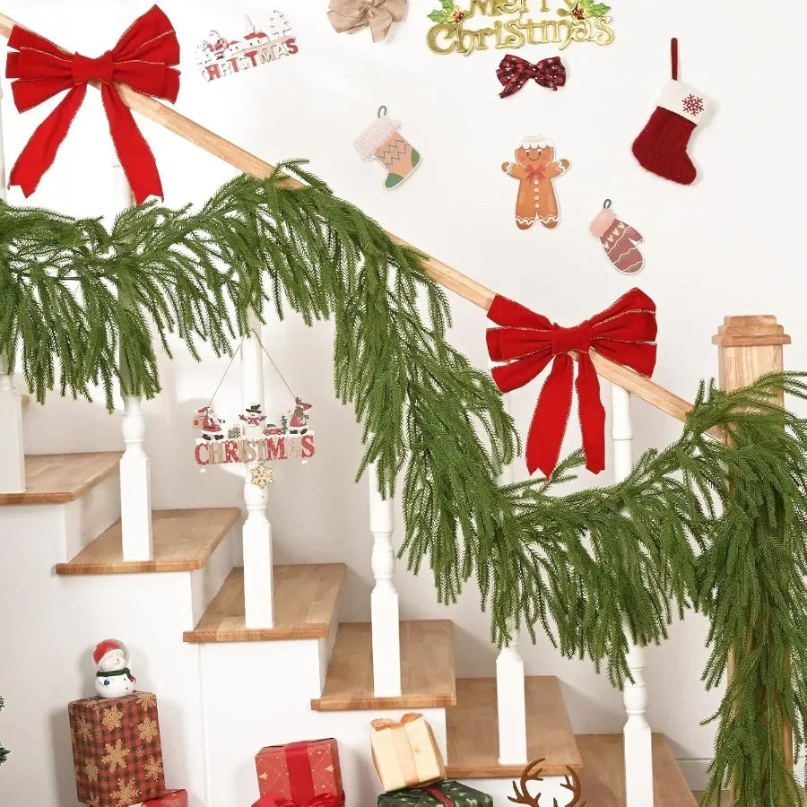 6FT Real Touch Norfolk Pine Garland Cedar