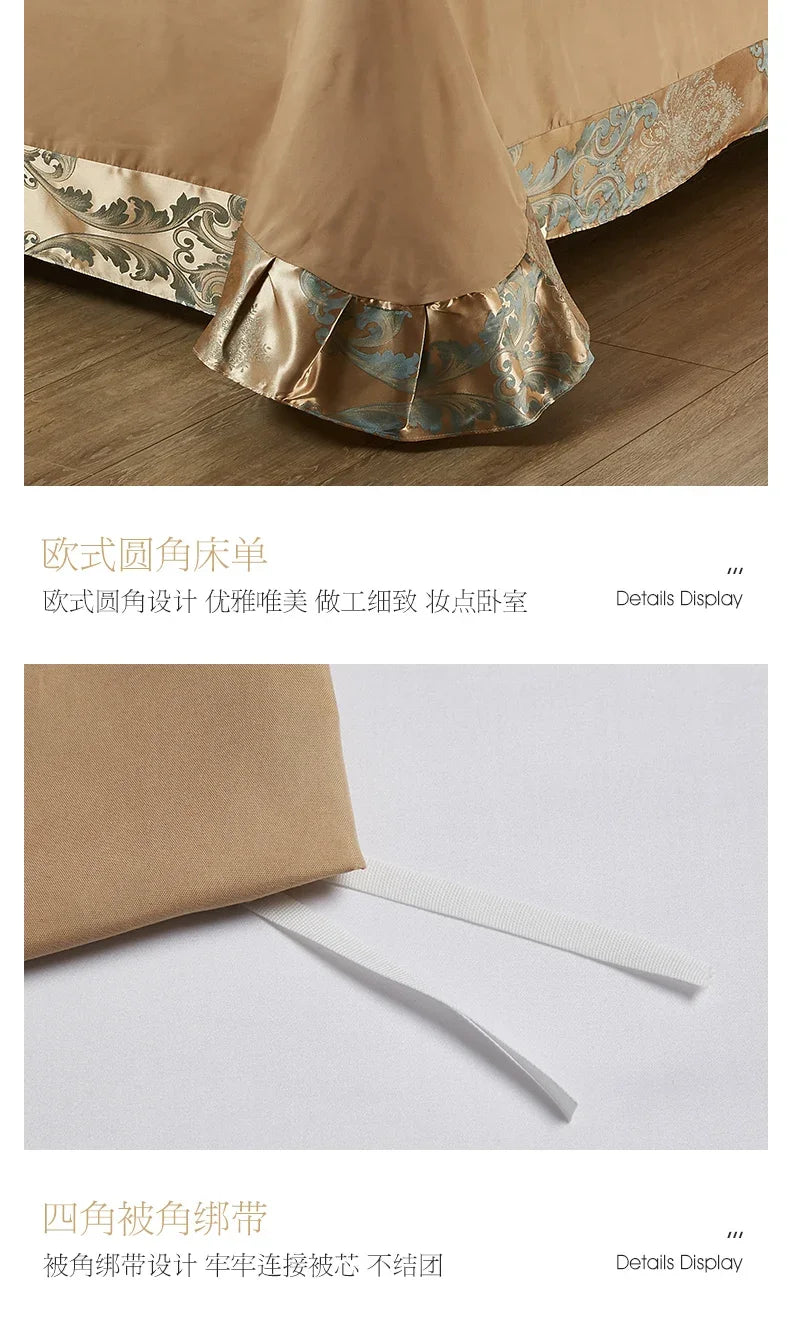 High End Jacquard King Size Bedding Set