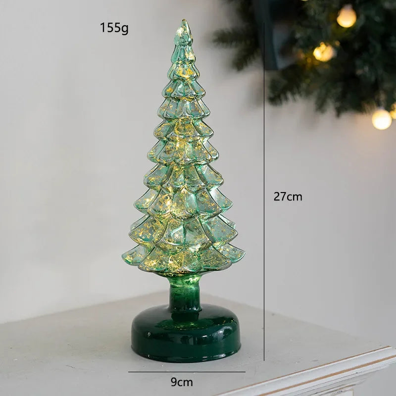 Glowing Glass Christmas Tree Ornaments