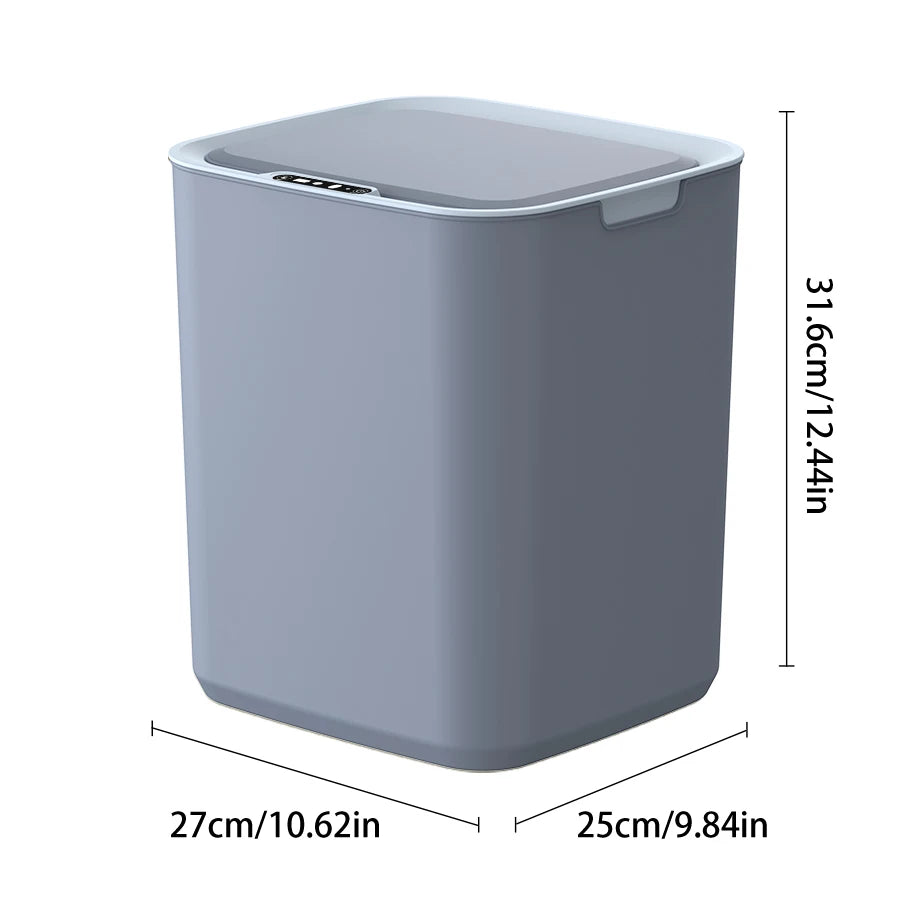 22L Smart Kitchen House Office Trash Can Automatic Opening Induction Trash Bin Garbage Can Compost Bin Battery Version