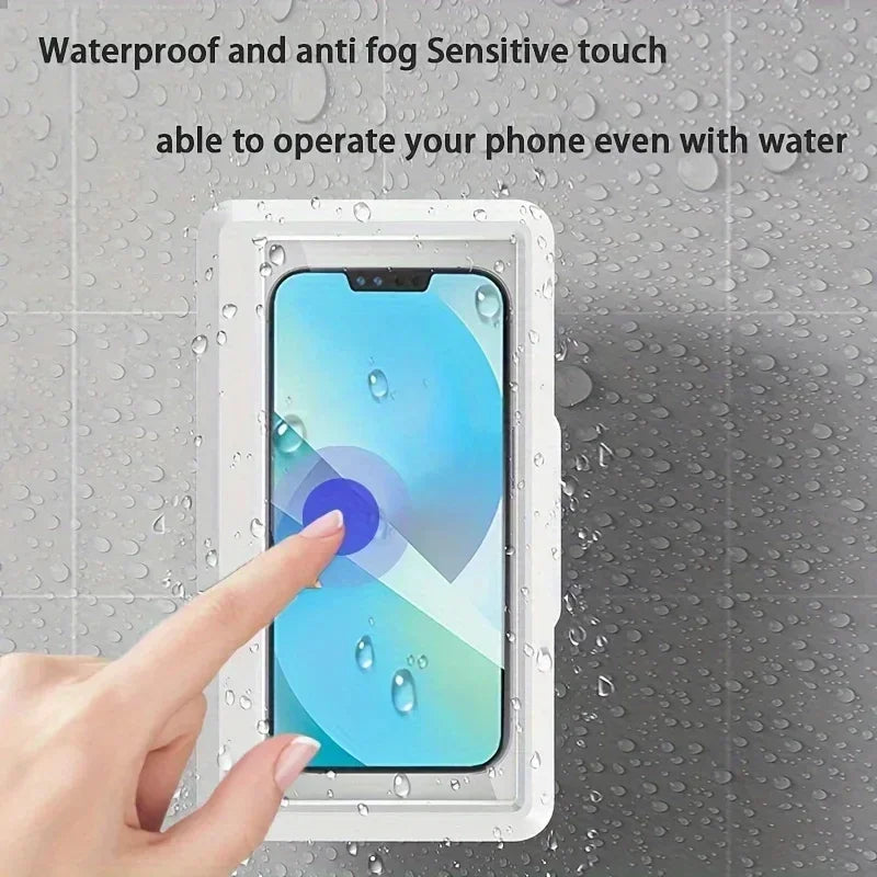Fixed Universal Waterproof and Anti-fog Mobile Phone Case for Bathrooms