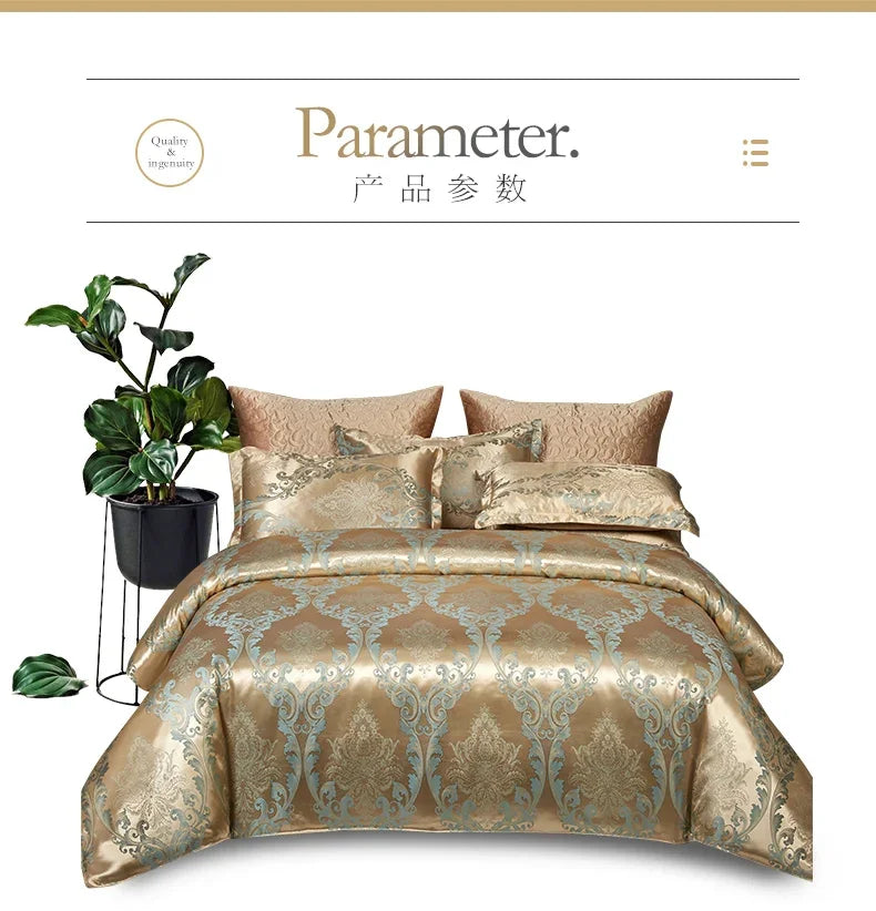 High End Jacquard King Size Bedding Set