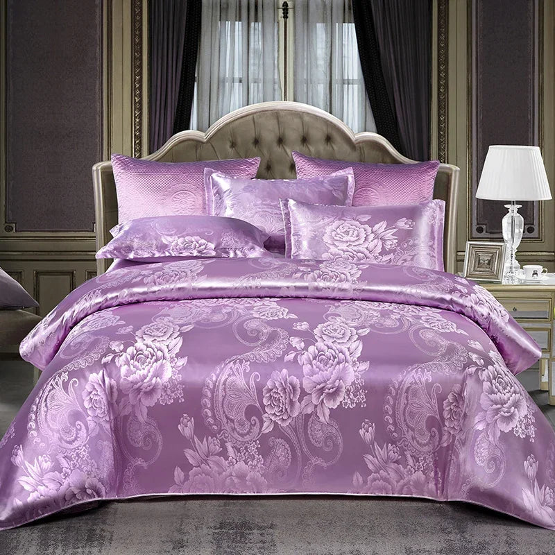 High End Jacquard King Size Bedding Set