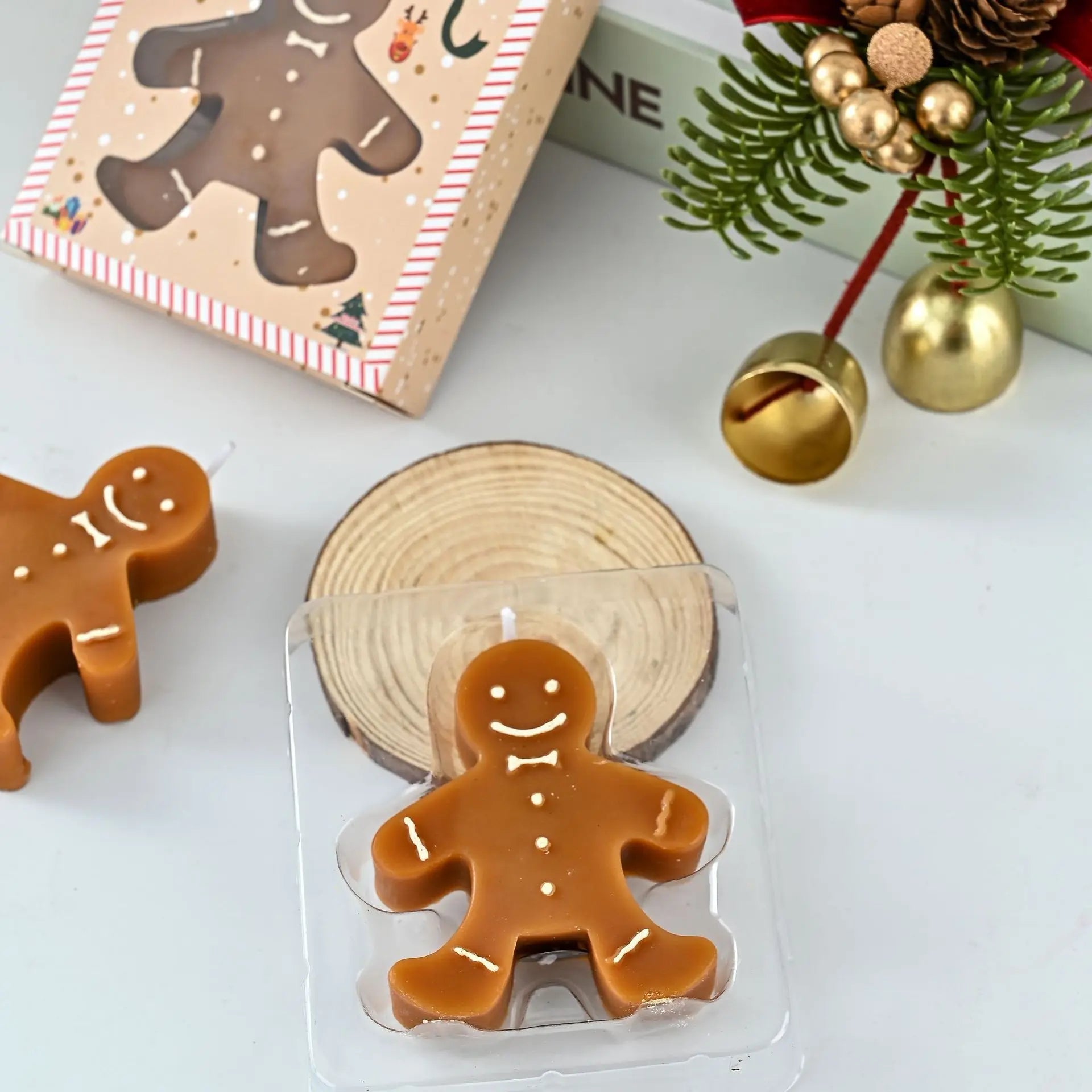 Gingerbread Man Scented Candle for Christmas