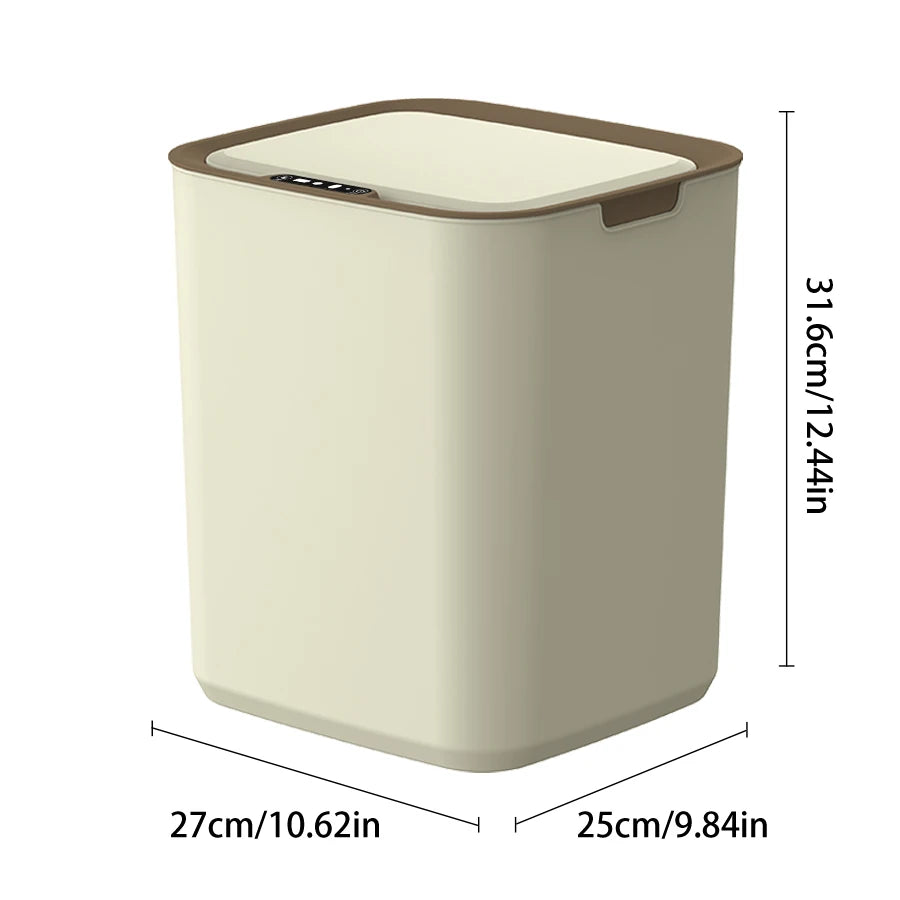 22L Smart Kitchen House Office Trash Can Automatic Opening Induction Trash Bin Garbage Can Compost Bin Battery Version
