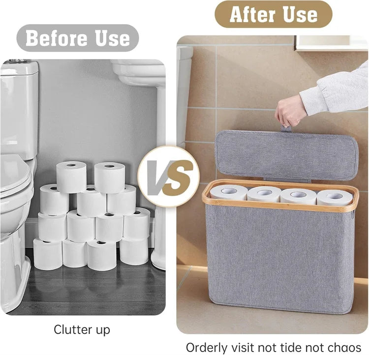 Toilet Paper Storage with Lid